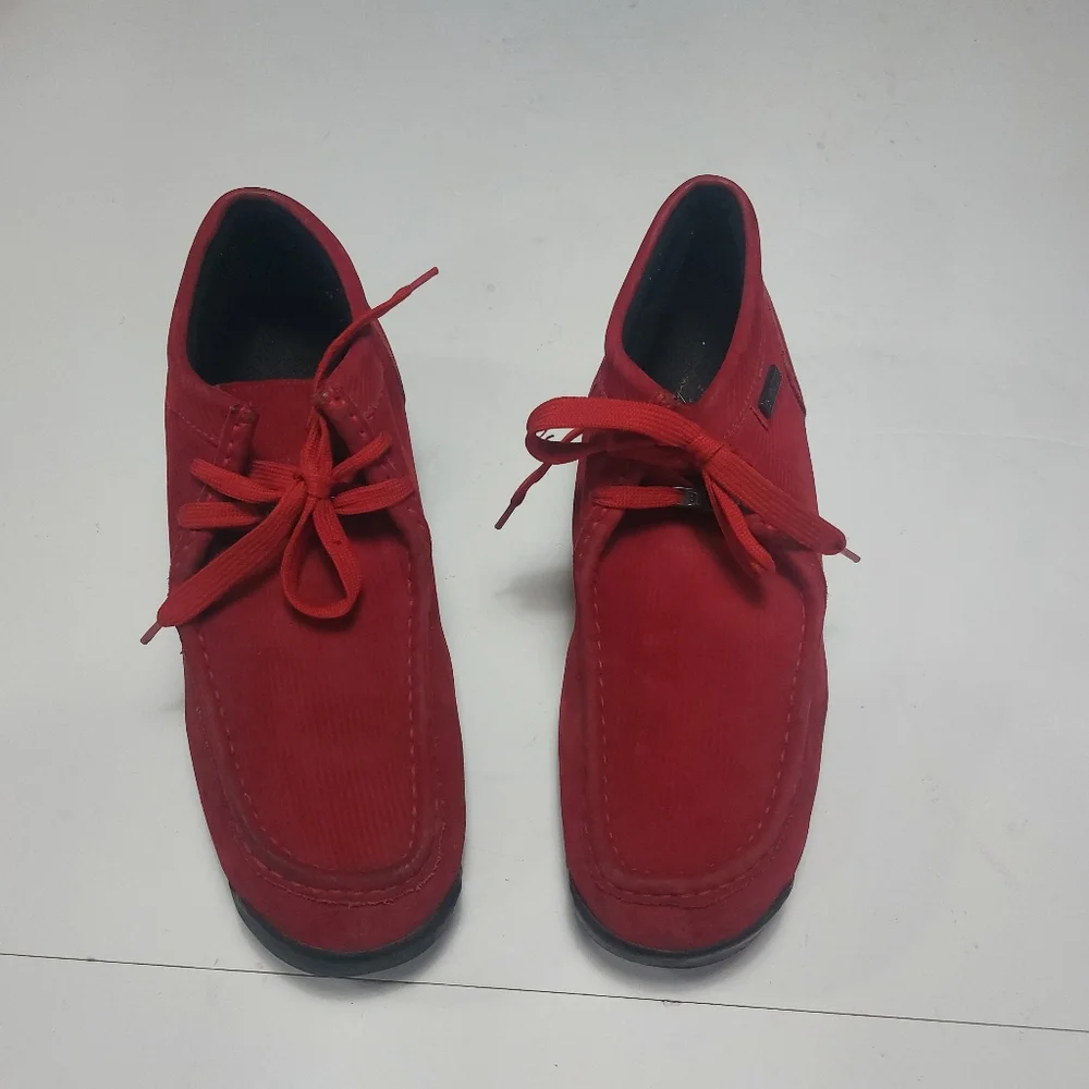 BUFFALINO Men's Red Leather/Suede Chukka Casual Wear Boots Size 12M